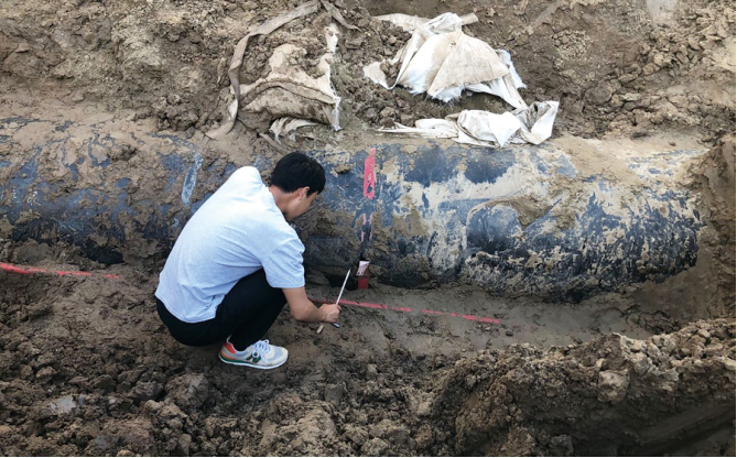 ���۹ܵ��͹��|��(zh��n)�_��λ����